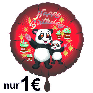 1-Euro-Ballon-Happy-Birthday-Panda-Geschenk-zum-Geburtstag