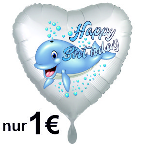 1-Euro-Ballon-Happy-Birthday-Wal-Geschenk-zum-Geburtstag