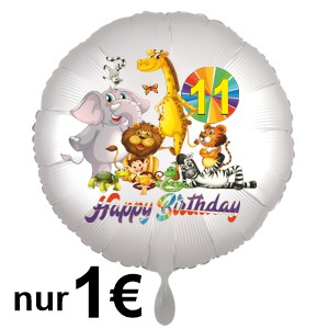 1-Euro-Ballon-Zootiere-Geschenk-zum-11.-Geburtstag