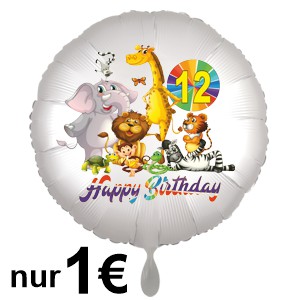 1-Euro-Ballon-Zootiere-Geschenk-zum-12.-Geburtstag